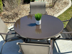 5 Piece Outdoor Patio Dining Set 1 Table & 4 High Back Chairs!