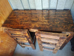 rustic table and chairs