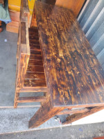 rustic table and chairs