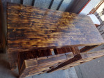 rustic table and chairs
