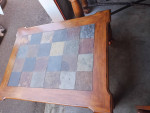 Large coffee table tiles and wood iron lifetime furniture
