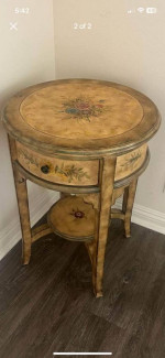 Solid side table