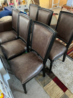 Arhaus Pedestal Table & 6 Chairs