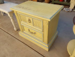 French Provincial End Table with Two Drawers