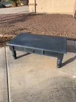 Matte Dark Blue Coffee Table