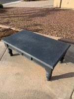 Matte Dark Blue Coffee Table