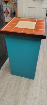 Small Tile Top Table with Cubby Storage $65 obo