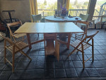 Drop Leaf Table with 4 Chairs