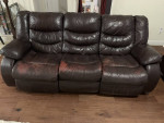 Brown Leather Sofa