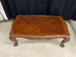 Antique mahogany claw foot coffee table