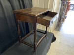 18th century hand made end/side table with drawer