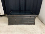 Glass top Display coffee table