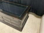 Glass top Display coffee table