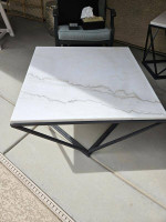 Marble Top/ Iron Base Coffee Table