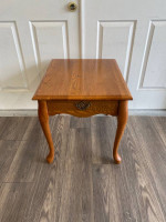 Solid Wood French End Table / Nightstand