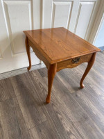Solid Wood French End Table / Nightstand
