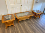3 Piece Oak Table Set