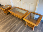3 Piece Oak Table Set