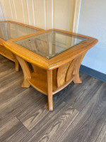 3 Piece Oak Table Set
