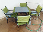 Patio table with 4 chairs