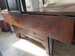 Crate and barrel double leaf table and chairs