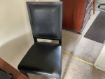 Crate and barrel double leaf table and chairs