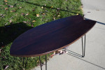 Wenge Fishtail Surfboard Coffee Table
