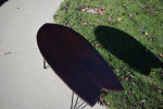 Wenge Fishtail Surfboard Coffee Table