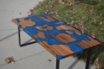Zebrawood Island Coffee Table