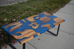 Zebrawood Island Coffee Table