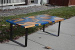 Zebrawood Island Coffee Table