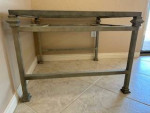 Table, glass and metal