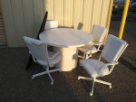 Round table and chairs
