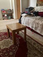 Coffee table with 2 side tables with free flower vase