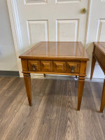 Solid Wood Matching Mid Century Table Set