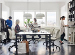 Square IKEA Bekant Conference Table
