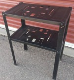Metal table end table cocktail bar