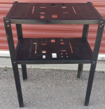 Metal table end table cocktail bar