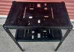 Metal table end table cocktail bar