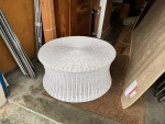 White Wicker Coffee Table