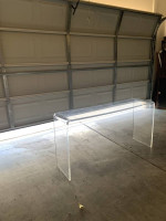 Clear Acrylic Console Table