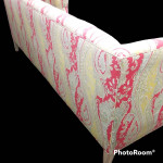 Rare Gorgeous Robert Allen Furniture long floral Tufted sofa couch