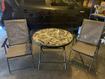 34" Patio Table, B&W Design