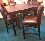 used Counter height dining table and 6 chair set