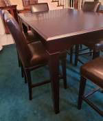used Counter height dining table and 6 chair set