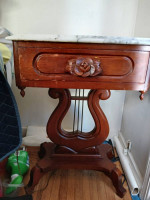Antique end table