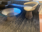 Warren platner coffee table and chair for knoll authentic