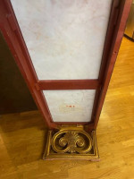 1950s Neoclassical Marble & Gilt Wood Long Coffee Table Made Portugal
