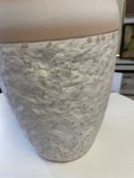 1980's Ceramic Stone Post Modern Style Large Table Lamps