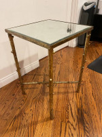 Gold Mirrored Side Table OBO